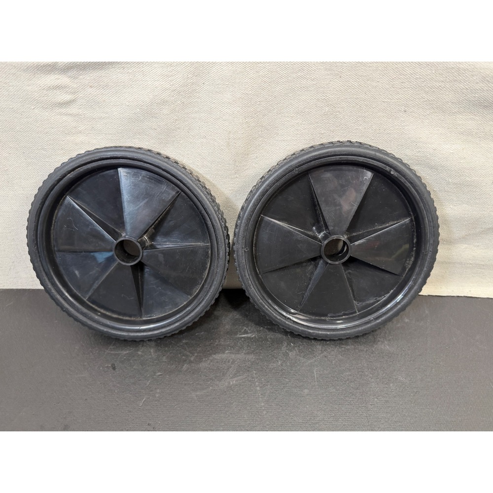 Unbranded Replacement Wheels Unisex 7 Inch Black Mower Cart Tires 2 Pack Treaded